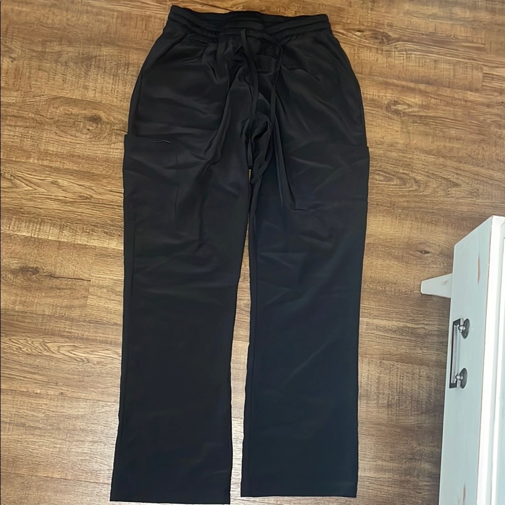 Women's Black Wide-Leg scrub pants